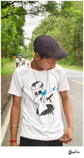 [White colour cotton] White Tshirt